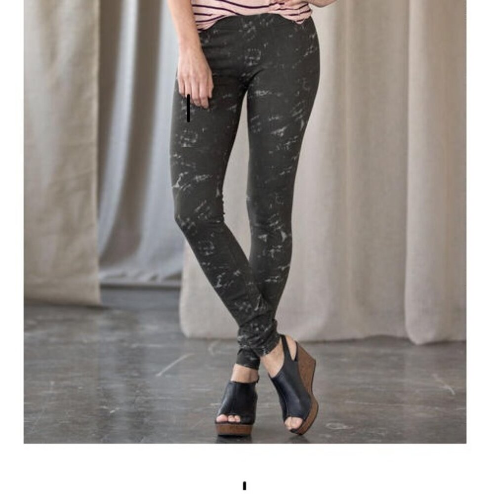 Sundance Catalog Threads 4 Thought Granite Sky Leggings Gray Sz L (fit like M)